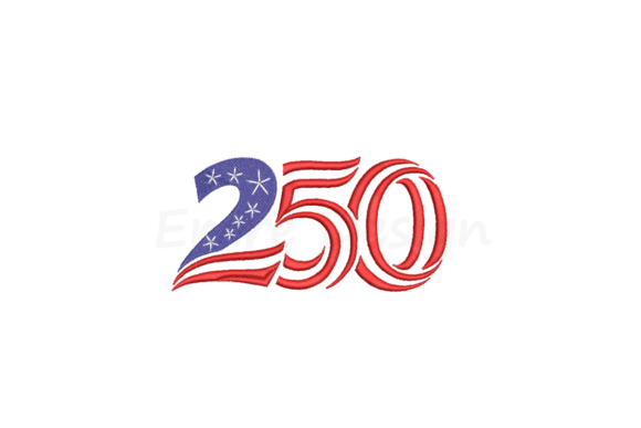 America Flag 250 Years Embroidery Review