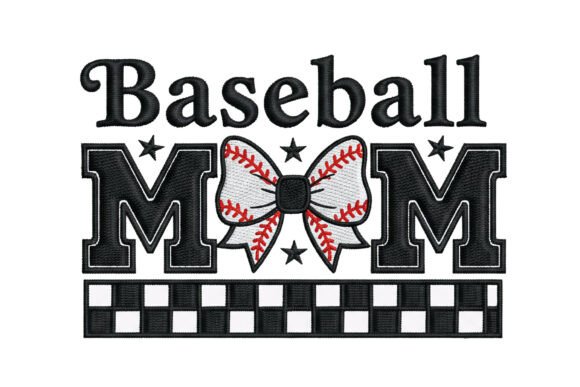 Baseball Mom Bow Embroidery Design Review for Business Use