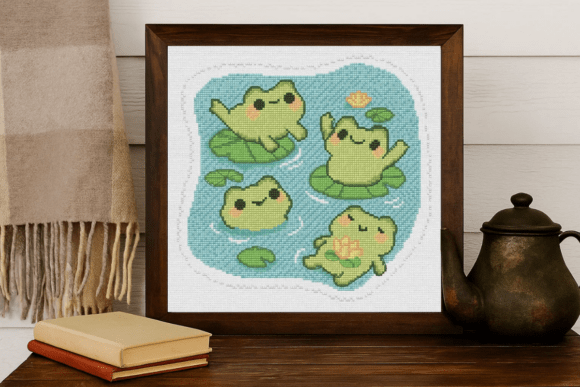 Cute Frogs Cross Stitch Pattern – Kawaii Review