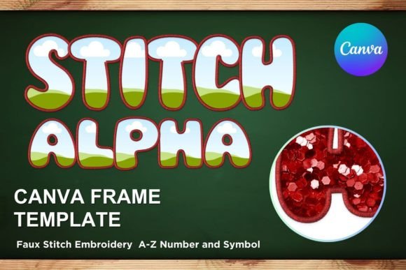 Faux Embroidery Canva Frame Letters 2 Review for Real Embroidery Projects