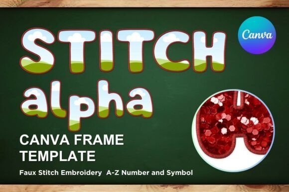Faux Embroidery Canva Frame Letters_23 Review for Boutique Sweatshirt Designers