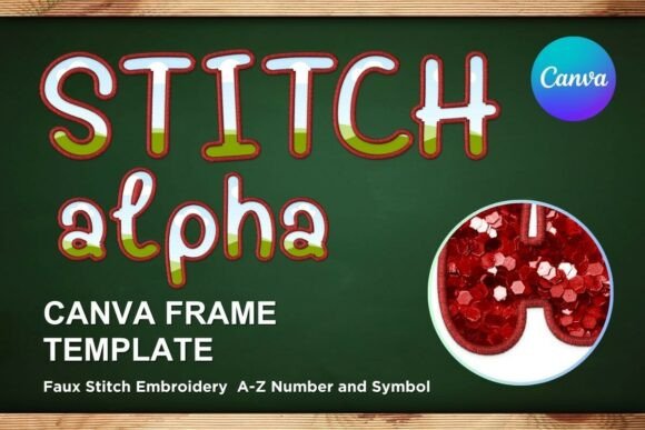 Faux Embroidery Canva Frame Letters_31 Review
