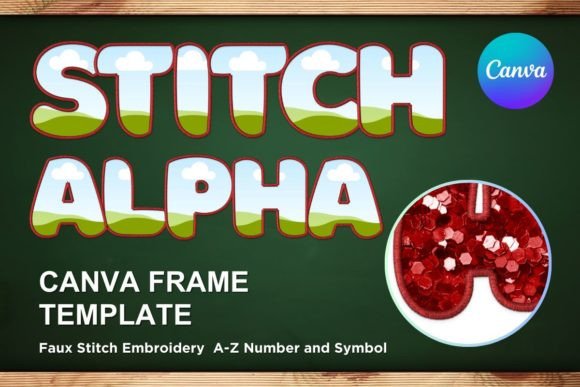 Faux Embroidery Canva Frame Letters_5: A Designer’s Review for Boutique Sweatshirt Branding