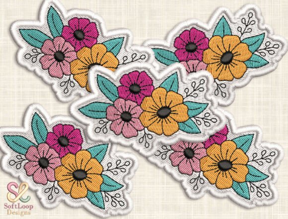 FLORAL BOUQUET Patch Embroidery Design Review