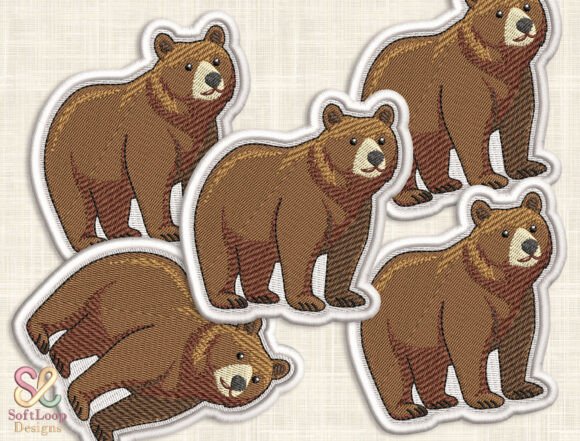 GRIZZLY BEAR Patch Embroidery Design Review