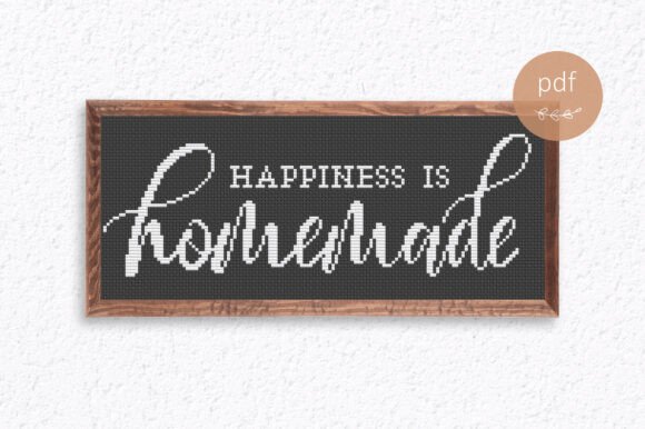 Home Cross Stitch Pattern PDF Quote Review