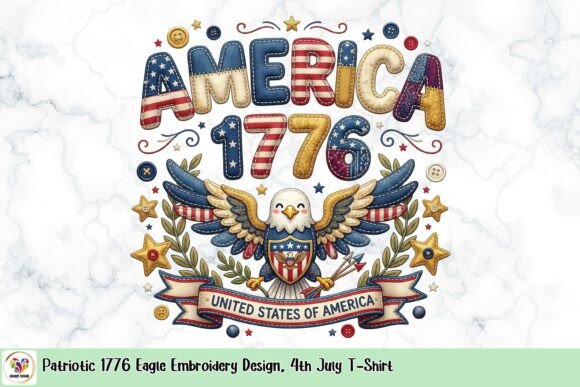 Patriotic 1776 Eagle Embroidery Design Review