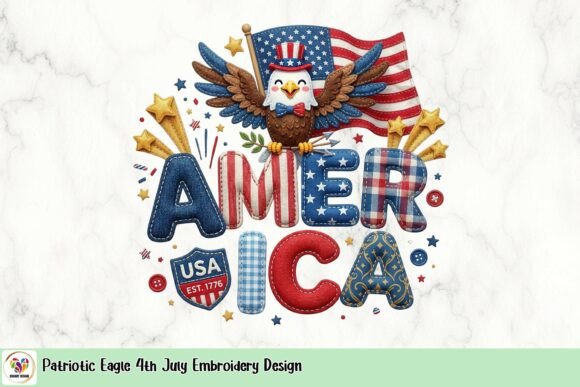 Patriotic Eagle 4th July Embroidery Design Review