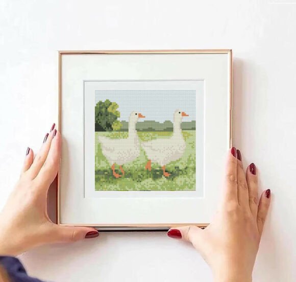 Walking Geese Nature Cross Stitch PDF: A Designer’s Review for Business Use